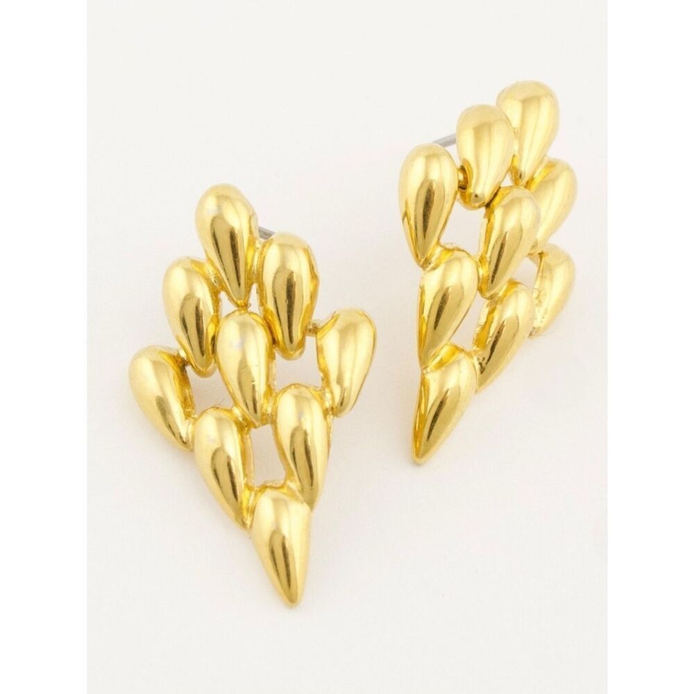 Boutique | Vintage Elegant Gold Teardrop Earrings